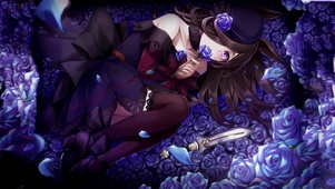唯美花海女孩