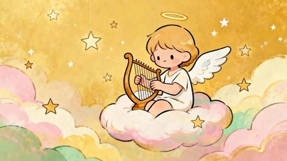 天使宝宝弹琴