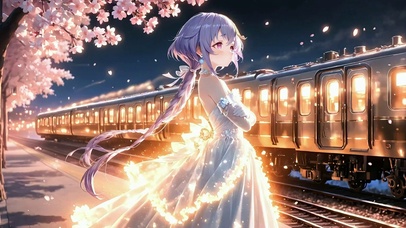 雪墨壁纸丨七七丨樱夜赴约丨