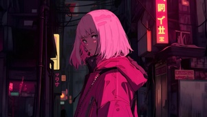 雨中女孩