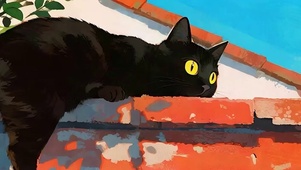 翻墙猫咪带鱼屏