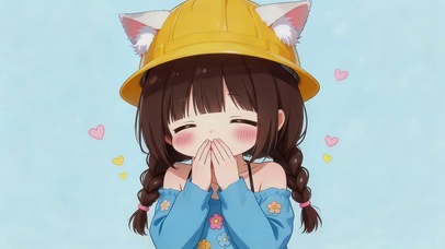 快乐的小女孩