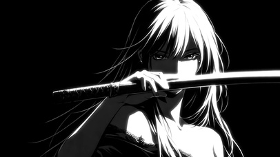 Black and white