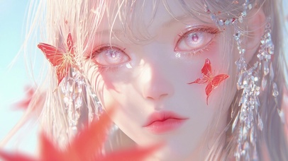 蝴蝶少女高清4k