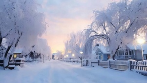 雪景树木