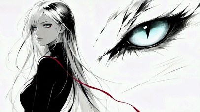 冷艳少女与青蓝魔眼