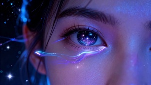 藏着星空的梦幻眼眸