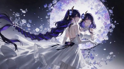 梦幻镜中婚纱少女 雷电将军