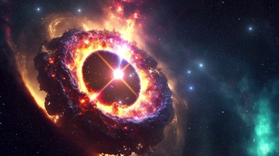 4K炫酷科幻宇宙螺旋星云