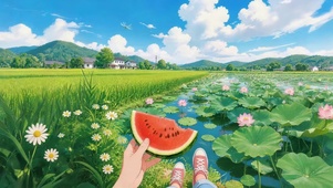 夏日乘凉
