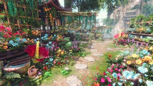 夕阳花圃
