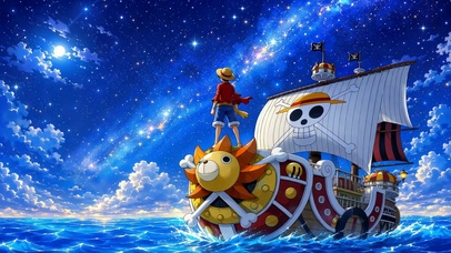 路飞与千里阳光号星海远航