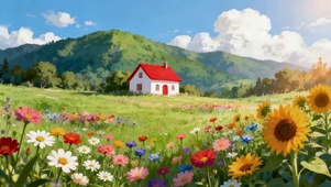 草原鲜花