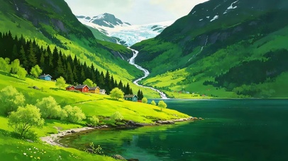 青山湖泊