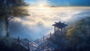 山顶唯美风景