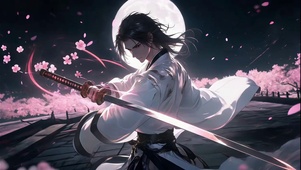 樱花白衣剑客！