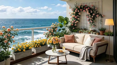 花海露台观海