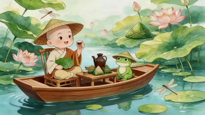 夏日荷塘