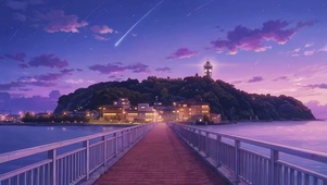 小镇夜景