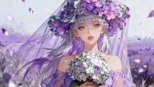 花海中女孩