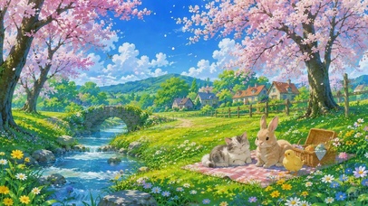 春日樱花溪谷