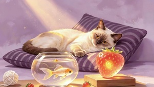 懒散的猫咪