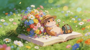 鲜花仓鼠