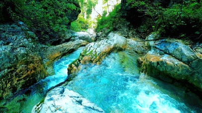 4K治愈山涧流水