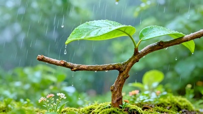 护眼治愈小雨4K