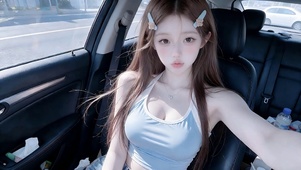 车厢少女