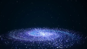 唯美可爱风粒子星云