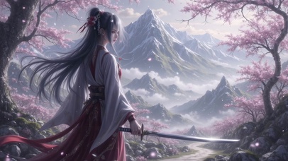 当樱花落在霜刃上