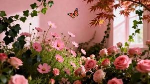 护眼花草树木蝴蝶