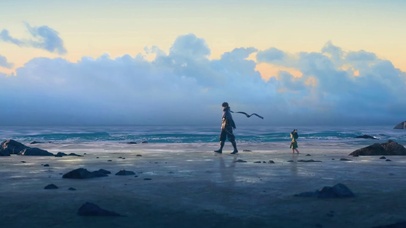 蔡文姬海边抓鱼