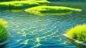 清澈小河流水