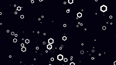 闪烁六边形-白色(双端)