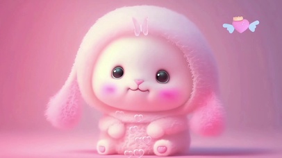 4K60帧高清粉粉兔