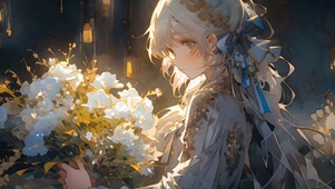 捧花女孩
