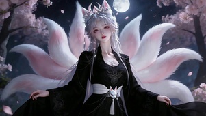 樱花九尾少女