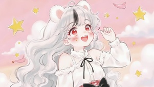 星语萌心甜笑少女