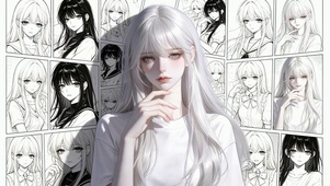 银发少女的漫画世界