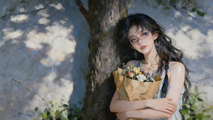 文艺风美女高清4k