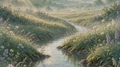 治愈溪流·野花草甸