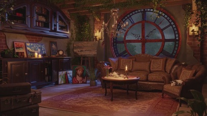 雨夜画家的工作室