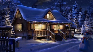 冬季木屋
