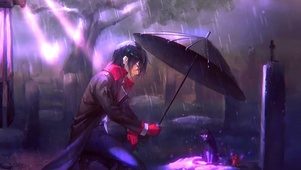 雨中