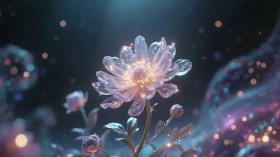 :璀璨梦境中的微光花