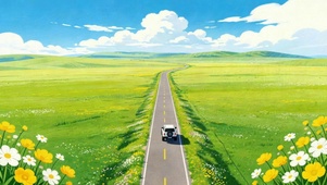 清新草原旅途
