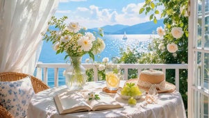 治愈海边鲜花