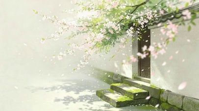 古风樱花飘